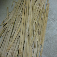 Cut cedar strips