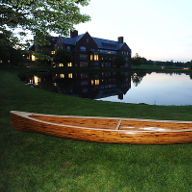 Nearly completed canoe at Senior Project Museum. Credit: Taft School / Phil Dutton